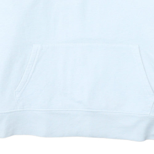 GAP Women White Pullover Hoodie Medium Cotton Blend Logo Casual