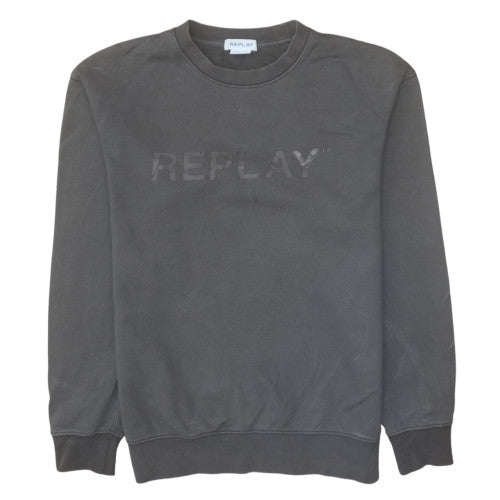 Replay Men’s Black Crew Neck Pullover Sweatshirt Size M