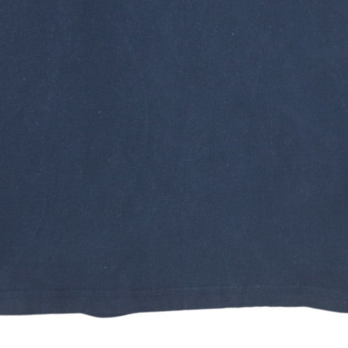 Champion Men's Navy Long Sleeve Crew Neck T-Shirt XL Cotton