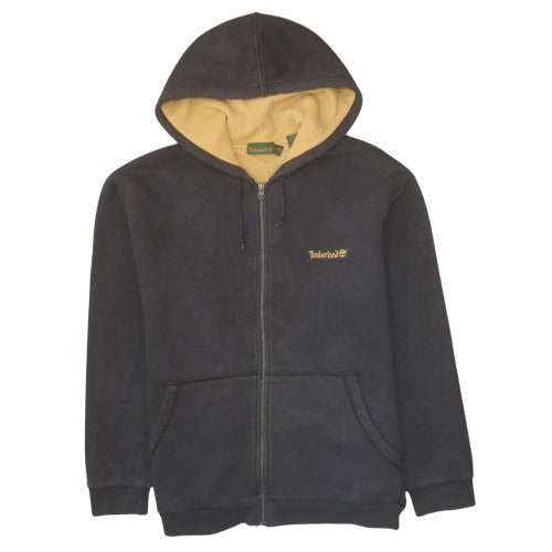 Timberland Men's Black Full Zip Fleece Hoodie L Outdoor