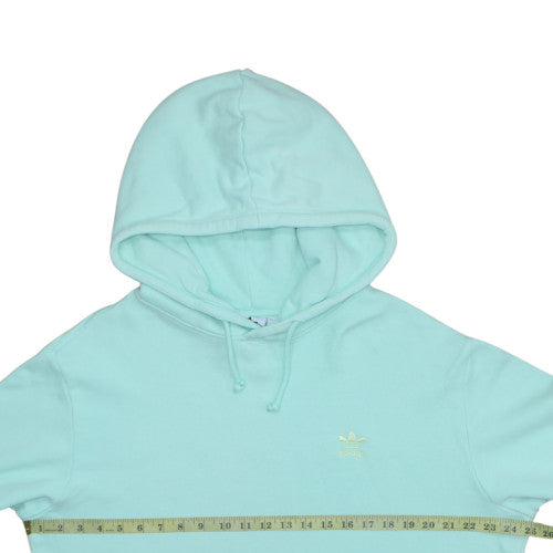 Adidas Women’s Mint Green Pullover Hoodie Size XL Cotton Fleece
