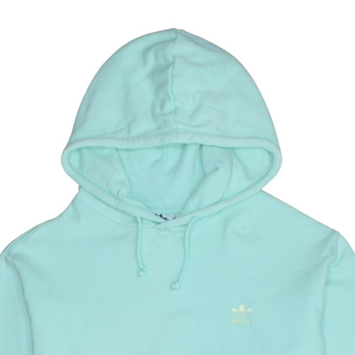 Adidas Women’s Mint Green Pullover Hoodie Size XL Cotton Fleece