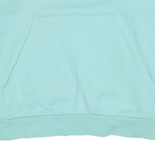 Adidas Women’s Mint Green Pullover Hoodie Size XL Cotton Fleece