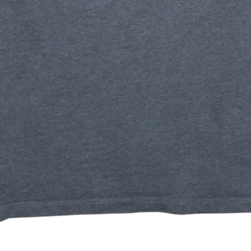 Tommy Hilfiger Mens Grey Cotton Polo Shirt L Preppy Embroidered