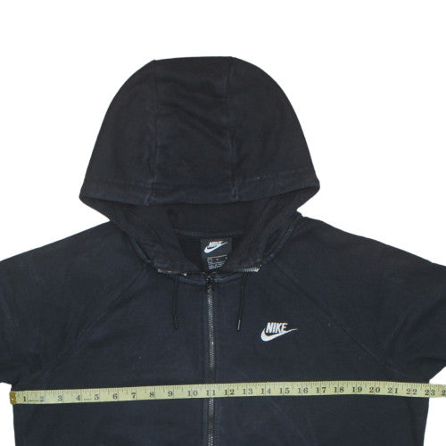 Nike Men Black Full Zip Hoodie L Fleece Sportswear