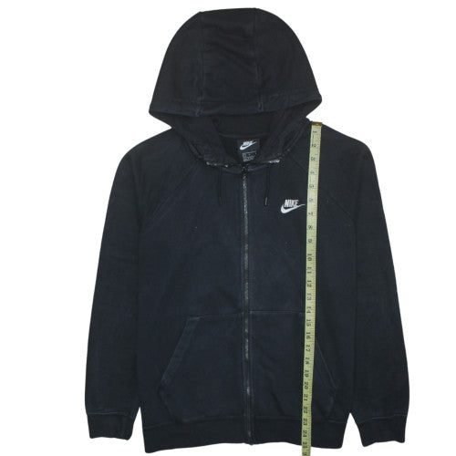Nike Men Black Full Zip Hoodie L Fleece Sportswear