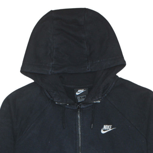 Nike Men Black Full Zip Hoodie L Fleece Sportswear