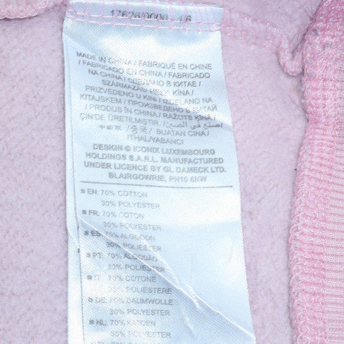 Umbro Womens Pink Pullover Hoodie Medium Cotton Blend Casual