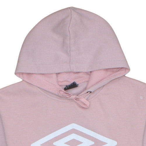 Umbro Womens Pink Pullover Hoodie Medium Cotton Blend Casual