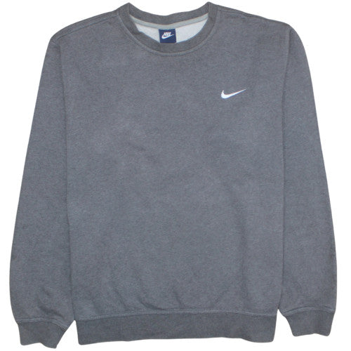 Nike Men's Grey XL Crew Neck Fleece Pullover Sweatshirt