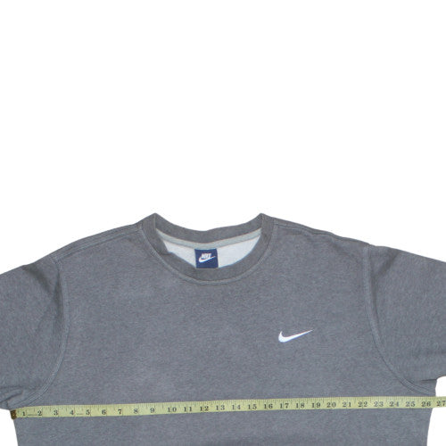 Nike Men's Grey XL Crew Neck Fleece Pullover Sweatshirt