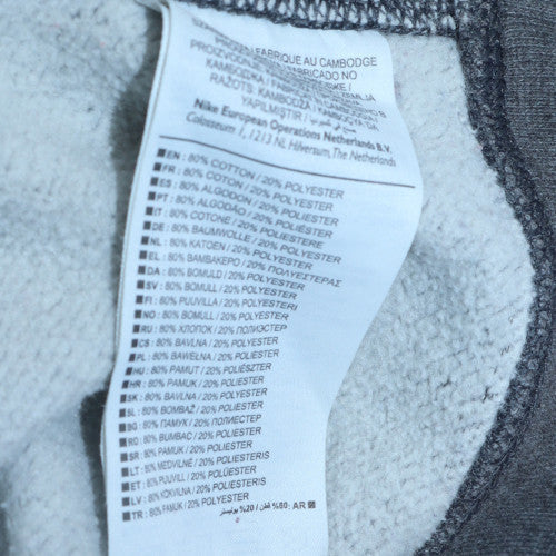 Nike Men's Grey XL Crew Neck Fleece Pullover Sweatshirt