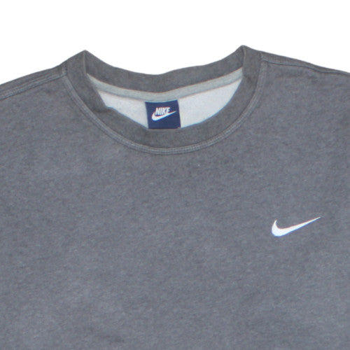 Nike Men's Grey XL Crew Neck Fleece Pullover Sweatshirt