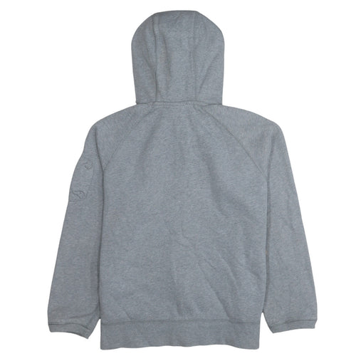 Nike Men's Grey Full Zip Hoodie Size L Regular Fit Fleece