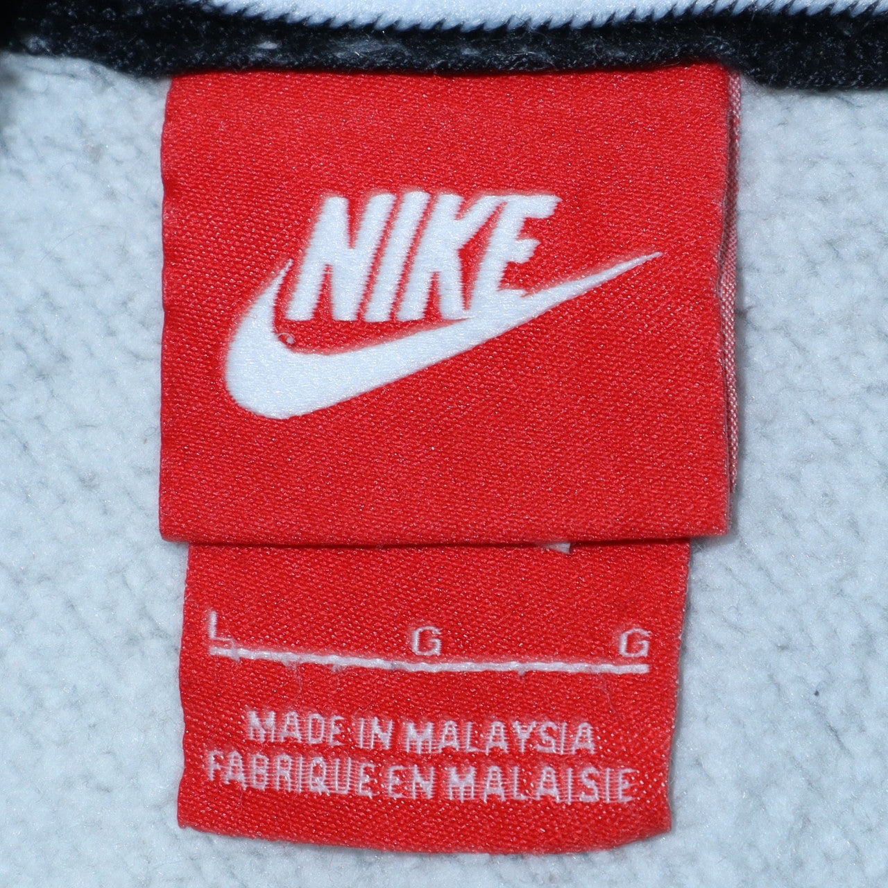 Nike Men's Grey Full Zip Hoodie Size L Regular Fit Fleece