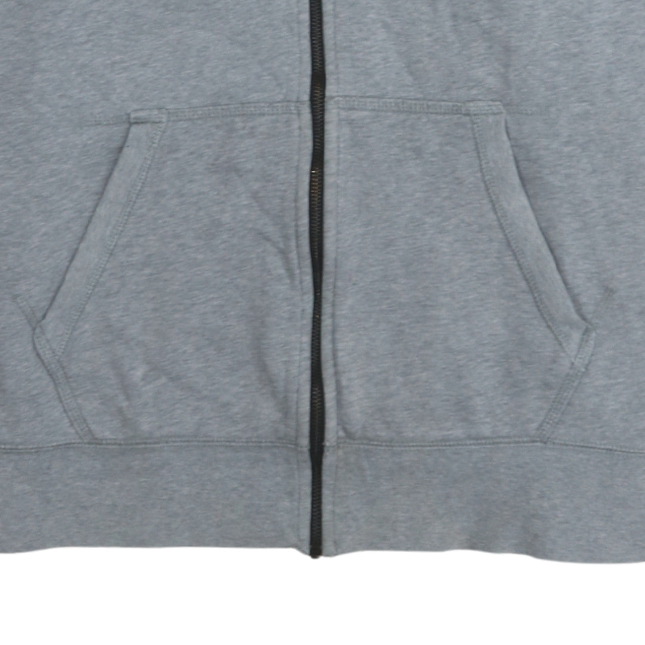 Nike Men's Grey Full Zip Hoodie Size L Regular Fit Fleece