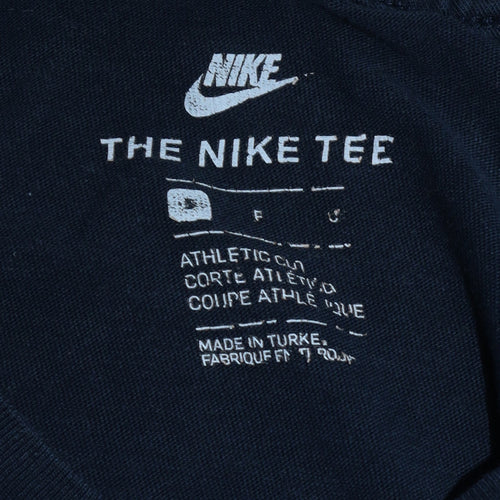 Nike Men's Black Athletic Fit Cotton Crew Neck T-Shirt L