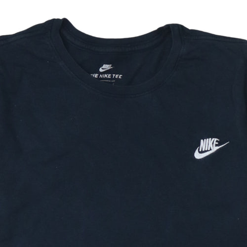 Nike Men's Black Athletic Fit Cotton Crew Neck T-Shirt L