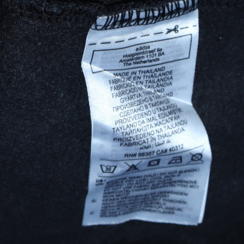 Adidas Men's Black Crew Neck Sweatshirt L Logo Print Pullover