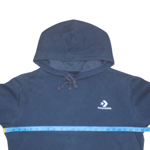 Converse Men's Navy Blue Pullover Hoodie Size L Cotton Blend