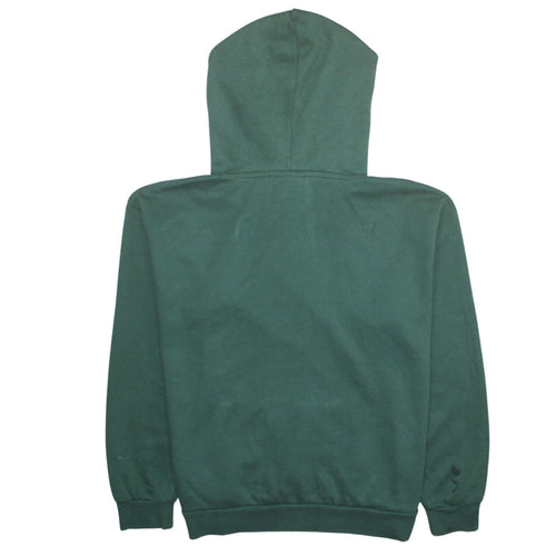 Disney Womens Green Pullover Hoodie Size M Graphic Logo Sweatshirt