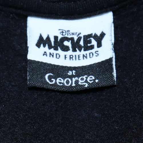 Disney Mickey Mouse Black Women's M 12-14 Sweatshirt by George
