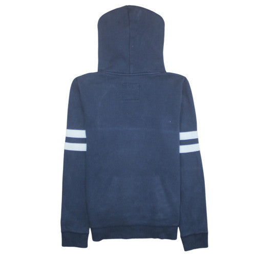 Hollister Men’s Blue M Pullover Hoodie with Logo – Regular Fit