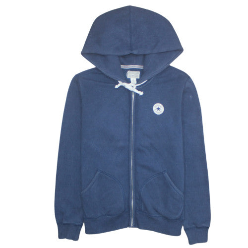 Converse All Star Men's Blue Full Zip Hoodie Size M