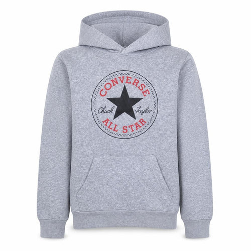 Converse Boys Grey Hoodie L 12-13 Years Pullover Fleece All Star Logo