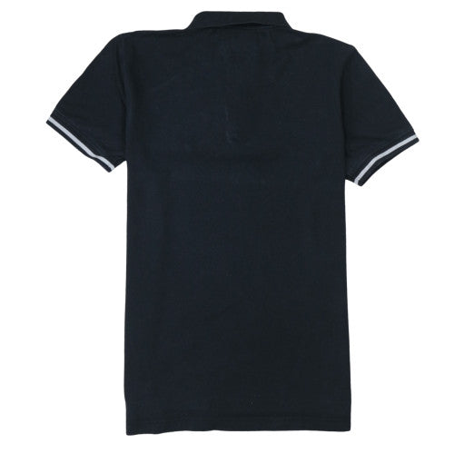 Tommy Hilfiger Men's Black Cotton Polo Shirt Regular Fit M