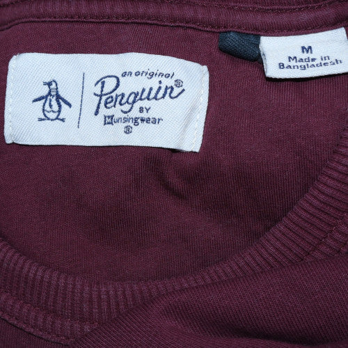 Original Penguin Men's Red Cotton Crew Neck Sweatshirt M