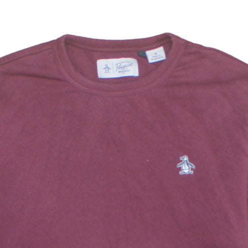 Original Penguin Men's Red Cotton Crew Neck Sweatshirt M