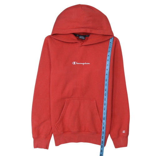 Champion Men's Red Pullover Hoodie XS Fleece Logo Sweatshirt