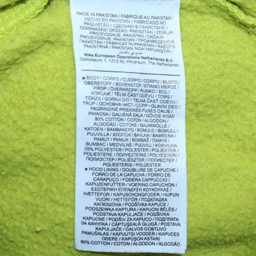 Nike Men's Green Pullover Hoodie Medium Fleece Sweatshirt