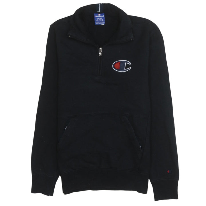 Champion Men's Black Small 1/2 Zip Fleece Sweatshirt