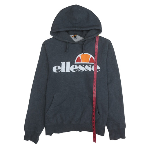 Ellesse Men's Grey 2XL Pullover Hoodie with Logo Print