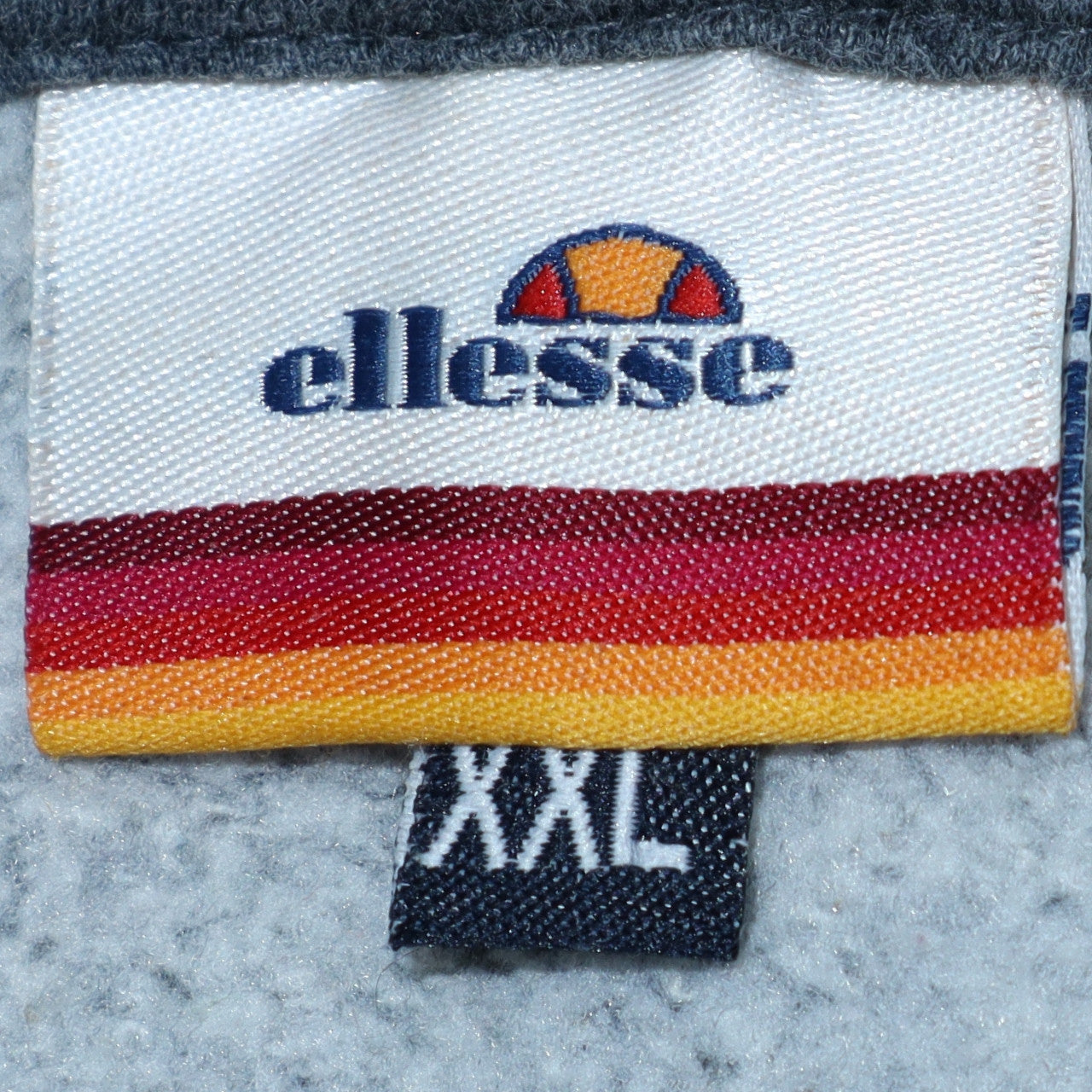 Ellesse Men's Grey 2XL Pullover Hoodie with Logo Print
