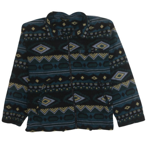 Gelert Men's Blue Geometric Fleece Jacket Size S Outdoor Casual