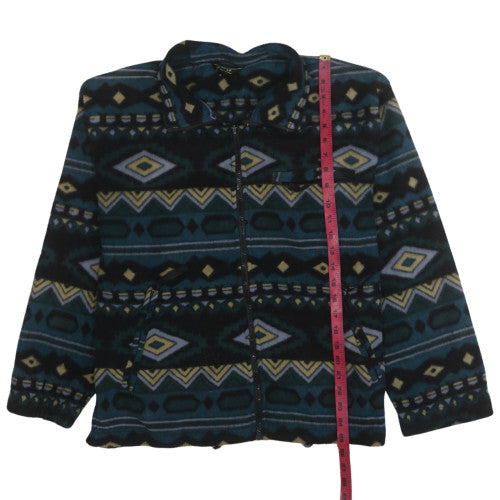 Gelert Men's Blue Geometric Fleece Jacket Size S Outdoor Casual