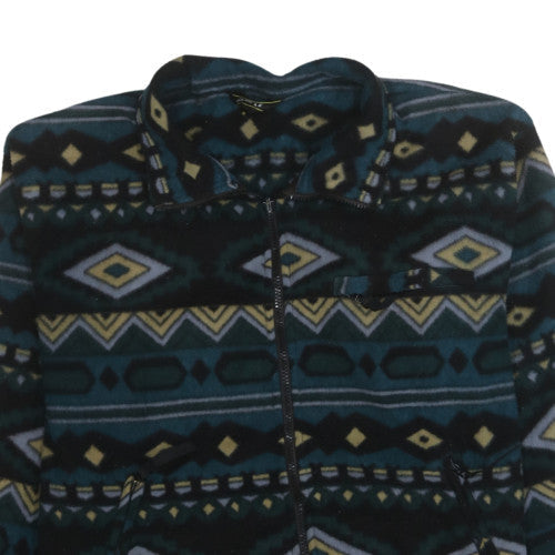Gelert Men's Blue Geometric Fleece Jacket Size S Outdoor Casual