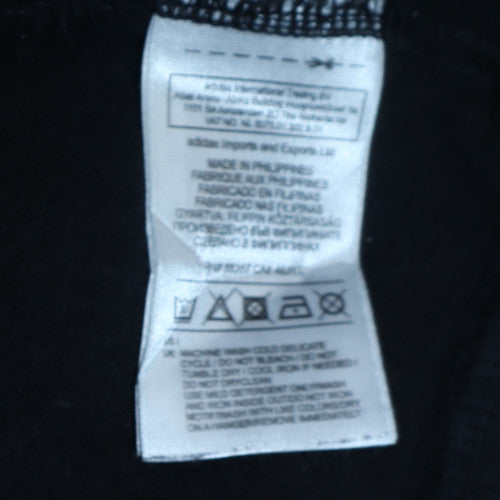 Adidas Men’s Black Pullover Hoodie Size S Classic Trefoil Logo Sweatshirt