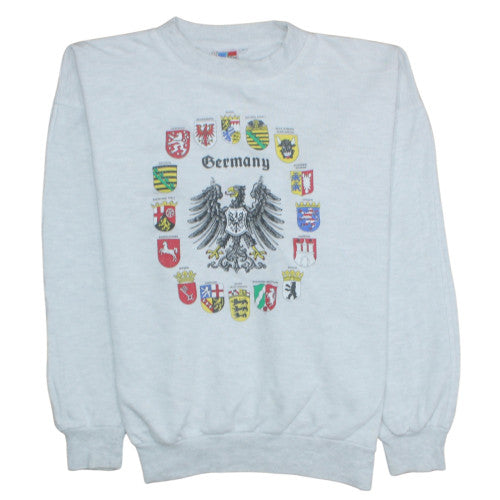 Action & Fun by HFS Womens Grey Germany Graphic Pullover Sweatshirt L