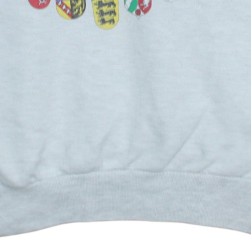 Action & Fun by HFS Womens Grey Germany Graphic Pullover Sweatshirt L