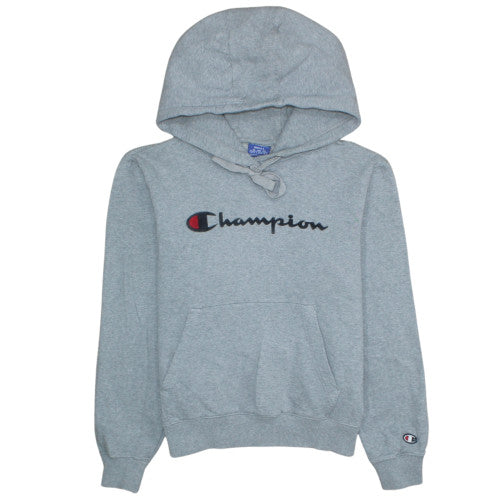 Champion Women’s Grey Pullover Hoodie Small Cotton Casual
