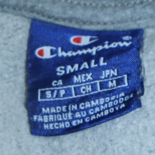 Champion Women’s Grey Pullover Hoodie Small Cotton Casual
