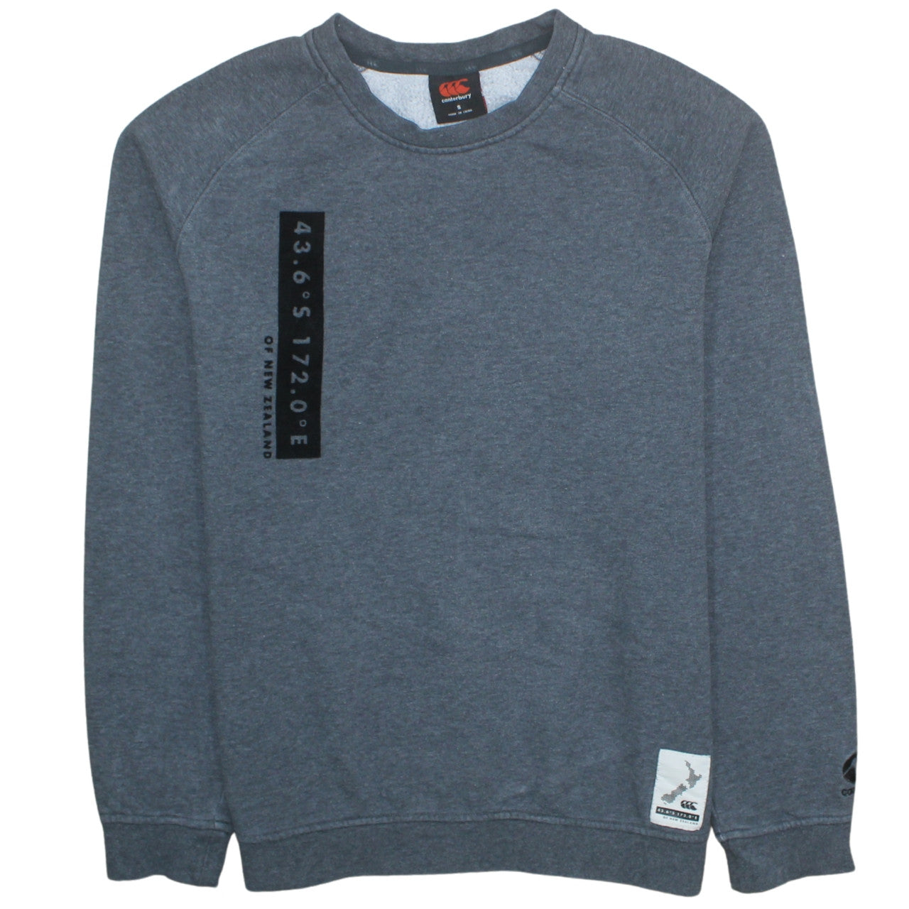 Canterbury Men's Grey Sweatshirt S Graphic Print Pullover