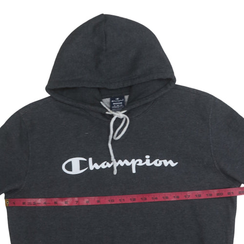 Champion Mens Black Medium Pullover Hoodie Sweatshirt