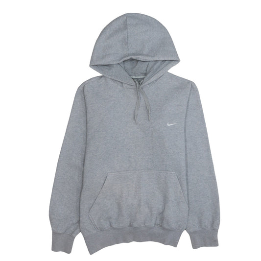 Nike Men's Grey Pullover Hoodie S Regular Fit Fleece Sweatshirt