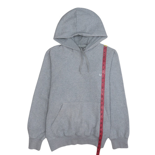 Nike Men's Grey Pullover Hoodie S Regular Fit Fleece Sweatshirt