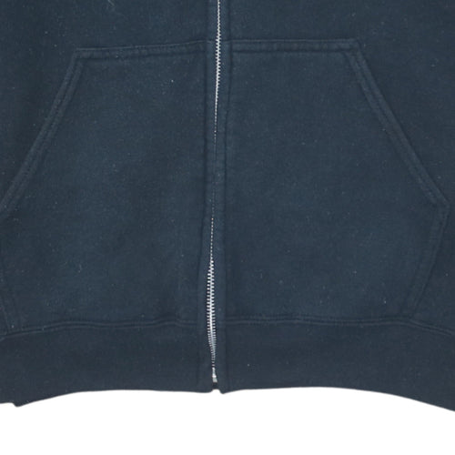 Gildan Men's Black Full Zip Heavy Blend Hoodie Medium Rock Band Design